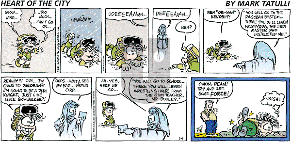 Heart of the City on Sunday February 4, 2001 Comic Strip