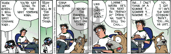 Get Fuzzy on Thursday August 9, 2012 Comic Strip
