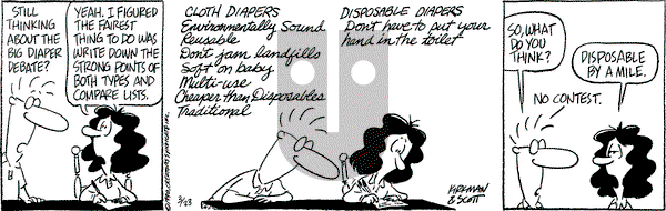 Baby Blues on Friday March 23, 1990 Comic Strip