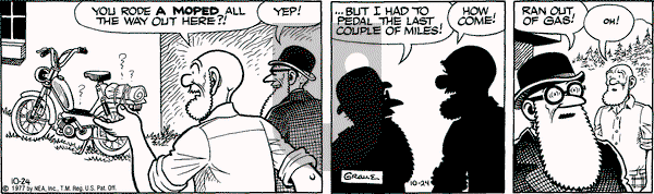 Alley Oop on Monday October 24, 1977 Comic Strip