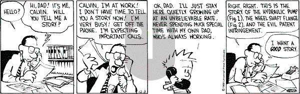 Calvin and Hobbes - Saturday December 3, 1988 Comic Strip