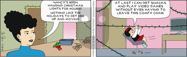 Nancy on Wednesday November 28, 2018 Comic Strip