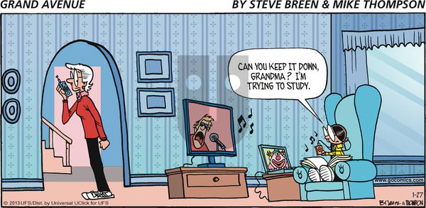 Grand Avenue on Sunday January 27, 2013 Comic Strip