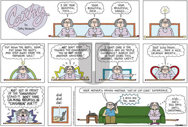 Cathy Classics on Sunday January 7, 2007 Comic Strip