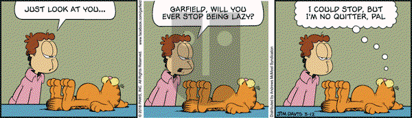 Garfield - Monday March 12, 2018 Comic Strip