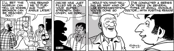 Alley Oop on Saturday October 23, 1976 Comic Strip