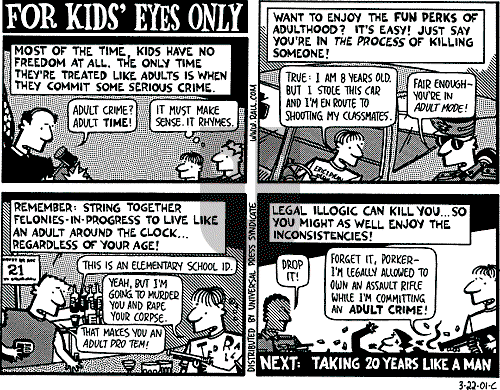 Ted Rall on Monday March 26, 2001 Comic Strip