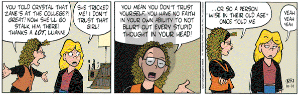 Luann on Friday October 31, 2003 Comic Strip