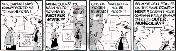 Drabble - Wednesday November 3, 1999 Comic Strip