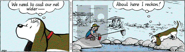Fred Basset on Saturday October 20, 2012 Comic Strip