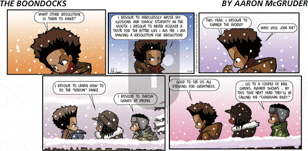 The Boondocks on Sunday July 29, 2012 Comic Strip
