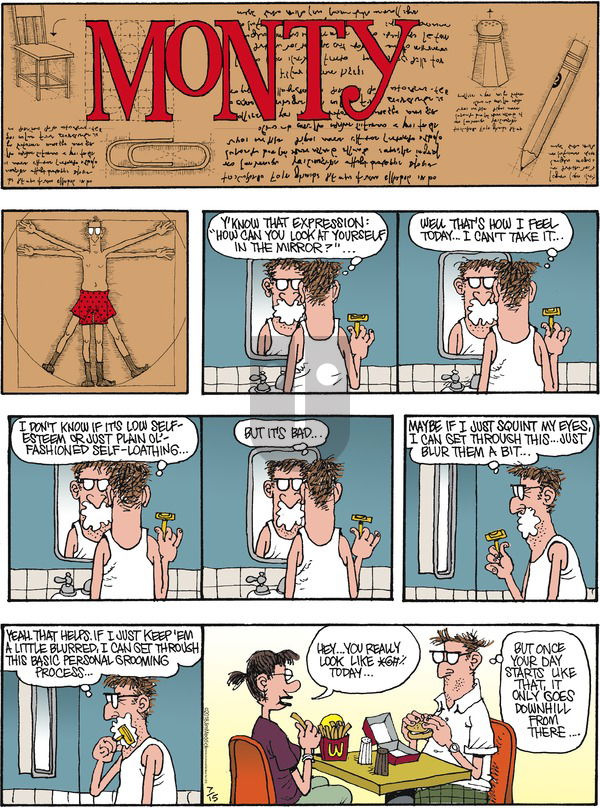 Monty on Sunday July 15, 2018 Comic Strip