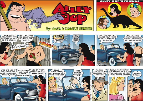 Alley Oop on Sunday July 26, 2015 Comic Strip
