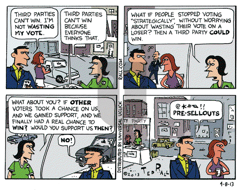 Ted Rall - Monday April 8, 2013 Comic Strip