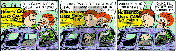 Garfield on Tuesday October 27, 1987 Comic Strip