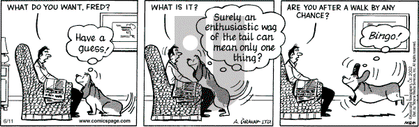 Fred Basset on Tuesday June 11, 2002 Comic Strip
