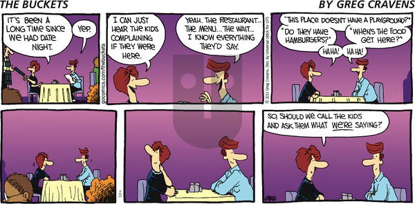 The Buckets on Sunday April 21, 2013 Comic Strip