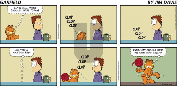 Garfield - Sunday August 25, 2019 Comic Strip