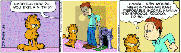 Garfield - Wednesday January 23, 2002 Comic Strip