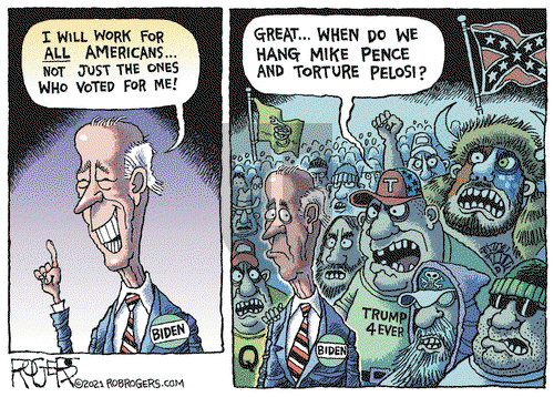 Rob Rogers on Thursday January 28, 2021 Comic Strip