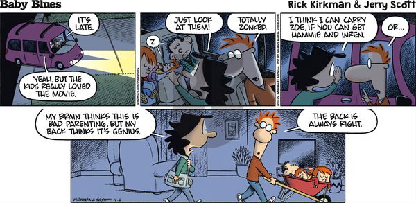 Baby Blues on Sunday April 6, 2025 Comic Strip