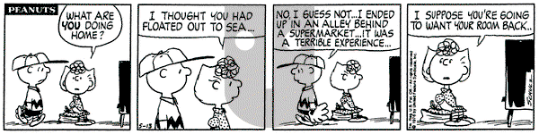 Peanuts on Thursday May 13, 1976 Comic Strip