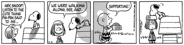 Peanuts on Thursday March 6, 1980 Comic Strip