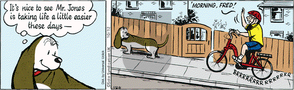 Fred Basset on Monday October 12, 2015 Comic Strip