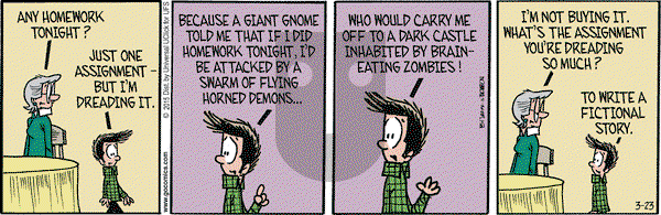 Grand Avenue on Monday March 23, 2015 Comic Strip