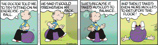 Drabble on Monday November 3, 2014 Comic Strip