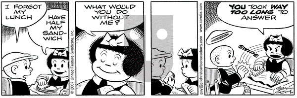 Nancy on Friday January 12, 2007 Comic Strip