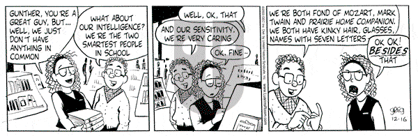 Luann on Tuesday December 16, 2003 Comic Strip