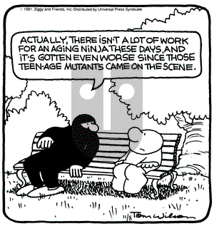 Ziggy on Friday November 8, 1991 Comic Strip