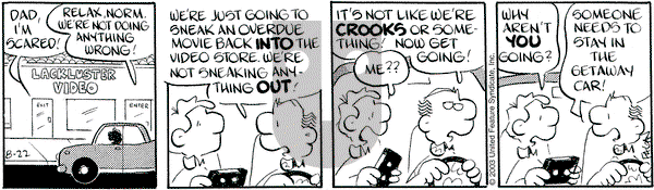 Drabble on Friday August 22, 2003 Comic Strip