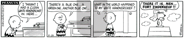 Peanuts on Monday March 21, 1966 Comic Strip