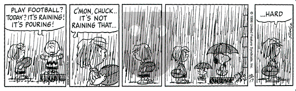 Peanuts on Thursday October 17, 1996 Comic Strip