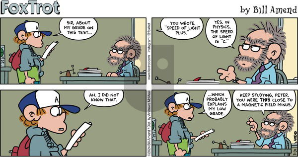 FoxTrot on Sunday March 31, 2024 Comic Strip