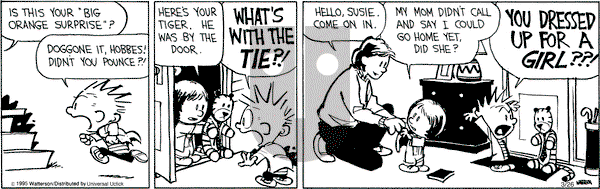 Calvin and Hobbes on Thursday March 26, 2015 Comic Strip