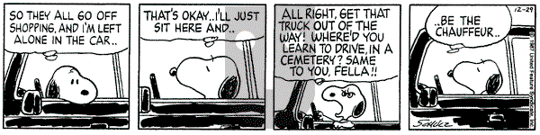 Peanuts on Tuesday December 29, 1987 Comic Strip