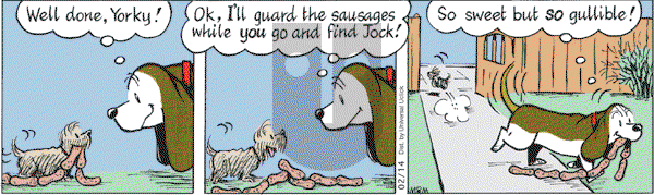 Fred Basset on Monday February 14, 2011 Comic Strip