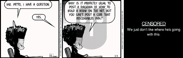 The Boondocks - Saturday March 3, 2001 Comic Strip