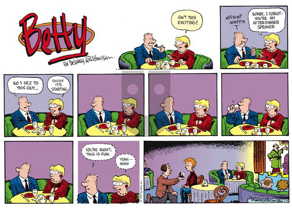 Betty on Sunday February 9, 1997 Comic Strip