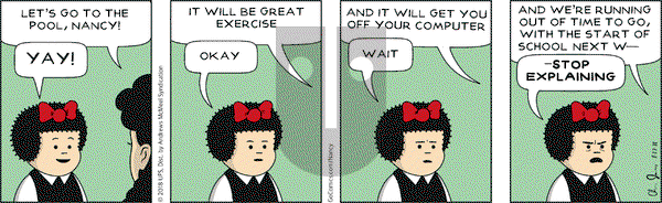 Nancy on Monday August 27, 2018 Comic Strip