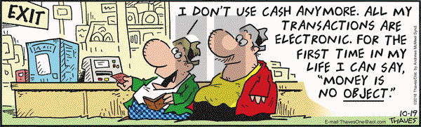 Frank and Ernest on Friday October 19, 2018 Comic Strip
