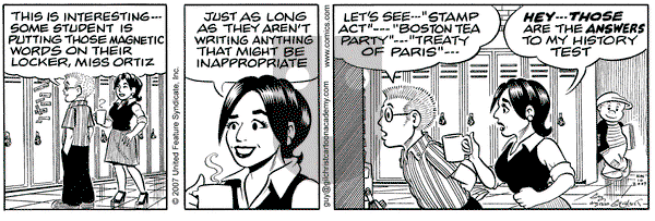 Nancy on Saturday November 10, 2007 Comic Strip