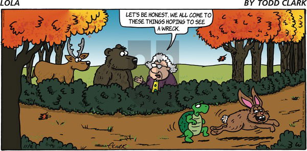 Lola on Sunday November 2, 2008 Comic Strip