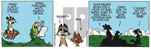 Over the Hedge on Saturday November 25, 2006 Comic Strip