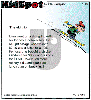 KidSpot on Thursday January 16, 2025 Comic Strip