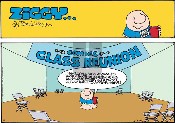 Ziggy on Sunday April 2, 2017 Comic Strip