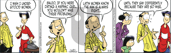 Baldo on Monday March 8, 2004 Comic Strip
